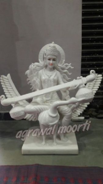 Marble Saraswati Statue 06