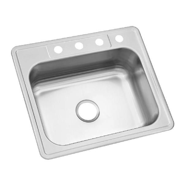 Stainless Steel Single Bowl Kitchen Sink Without Drain Board 03