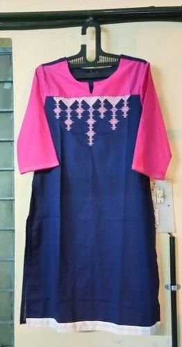 Cotton Embroidered Kurti 01