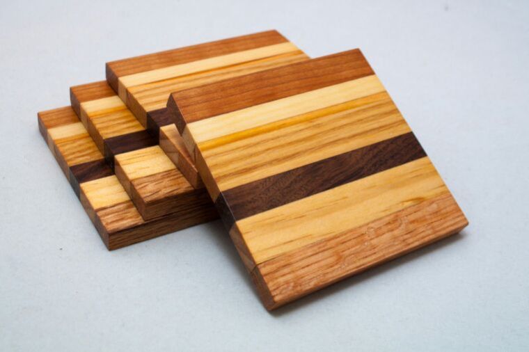 Wooden Tea Coaster 07