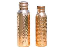 Hammered Copper Water Bottle Without Joint  01