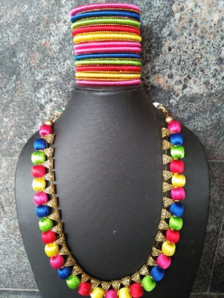 Silk Thread Necklace 10