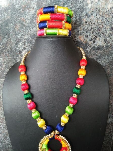 Silk Thread Necklace 11