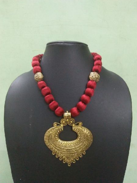 Silk Thread Necklace 11