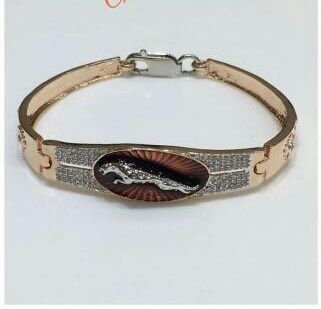 Silver Gents CZ Bracelet 02