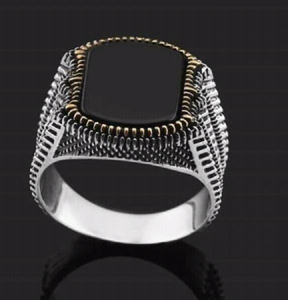 Silver Gents Turkish Ring 13