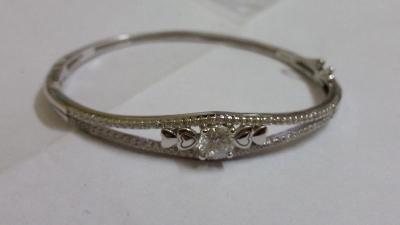 Silver Ladies CZ Bracelet 04