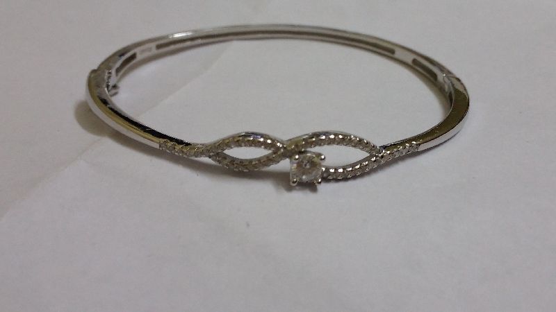 Silver Ladies CZ Bracelet 05