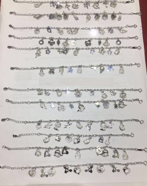 Silver Ladies CZ Bracelet 10