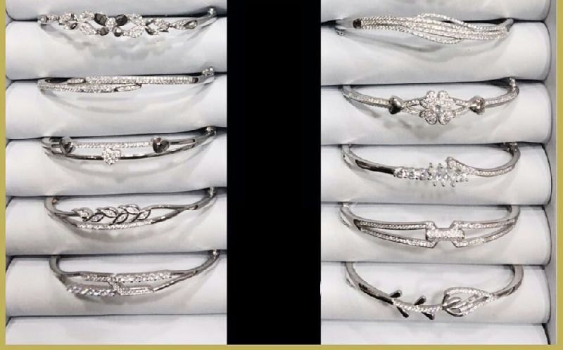 Silver Ladies CZ Bracelet 13