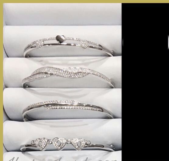 Silver Ladies CZ Bracelet 16