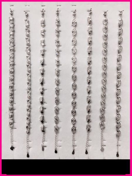 Silver Ladies CZ Bracelet 22