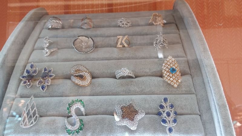 Silver Ladies CZ Fancy Ring 02