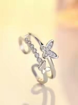 Silver Ladies Ledger Cutting Ring 02