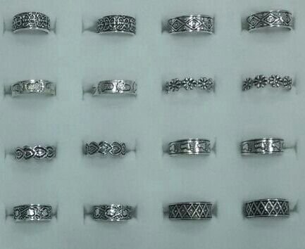 Silver Ladies Oxidised Toe Ring 03