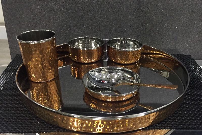 Brass Thali Set 04