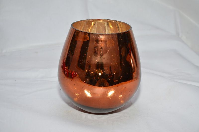 Mercury Glass Candle Holder 03