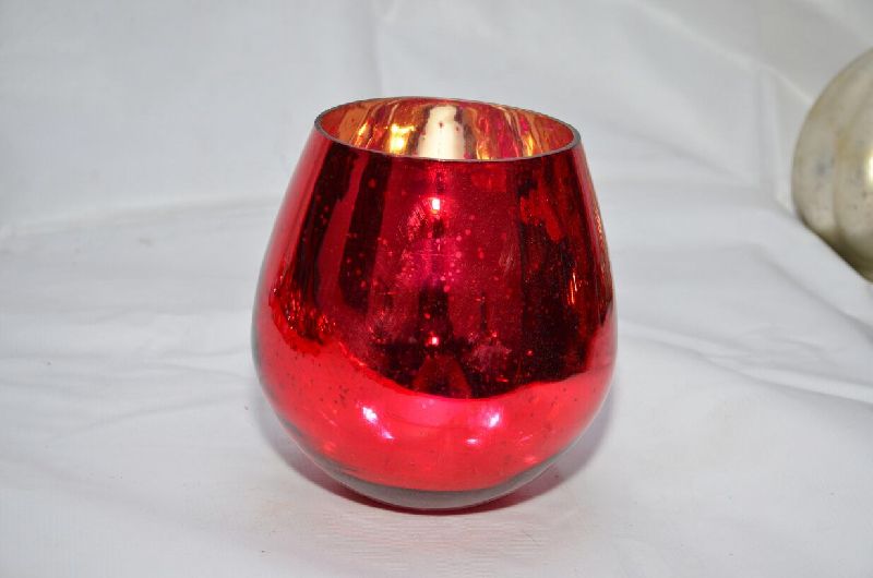 Mercury Glass Candle Holder 05