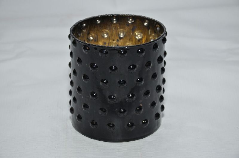 Mercury Glass Candle Holder 09