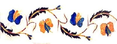 Marble Inlaid Floor Border 03