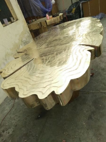 Brass Lacquer Dining Table 01