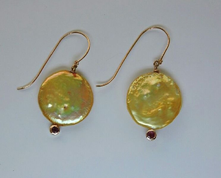 Gold Long Earrings 02