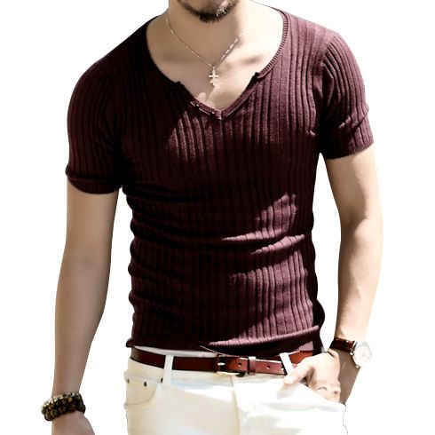 Mens Knitted T-shirts 04