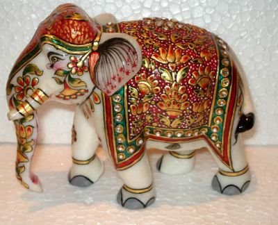 203 Marble Elephant Statue