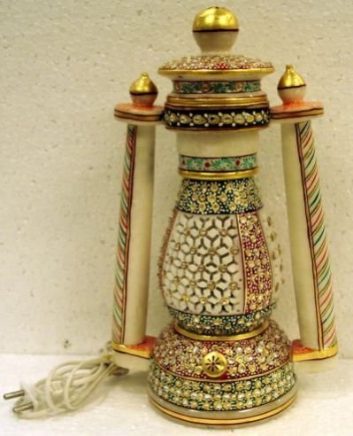 306 Marble Electric Lantern