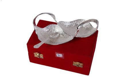 3450 Silver Plated Bowl With Spoon