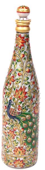 564 Marble Wine Bottle