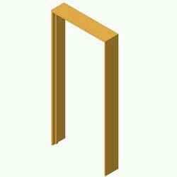 Wooden Door Frame 04