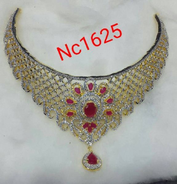 Nc 1625 American Diamond Necklace