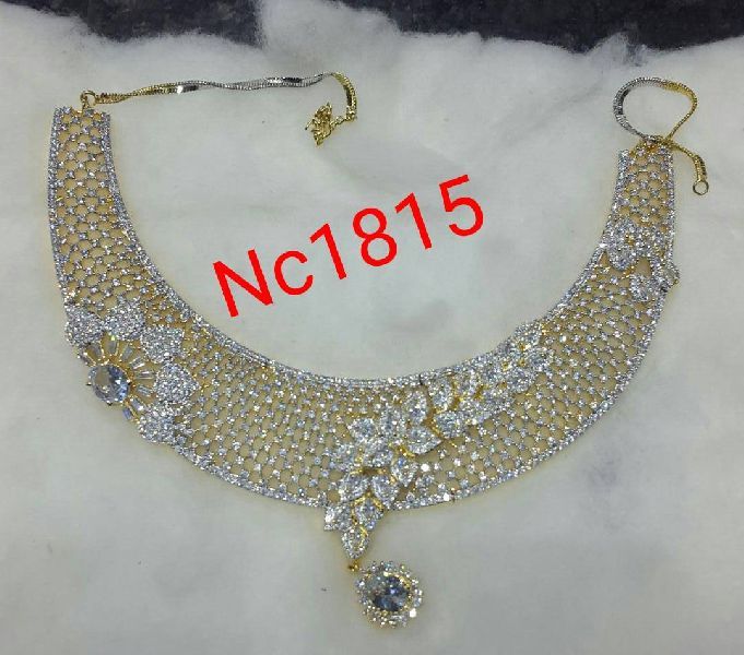 Nc 1815 American Diamond Necklace