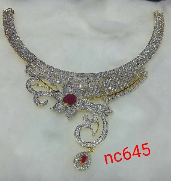Nc 645 American Diamond Necklace