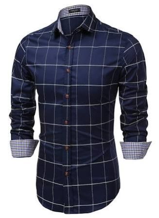 Mens Casual Check Shirt 02
