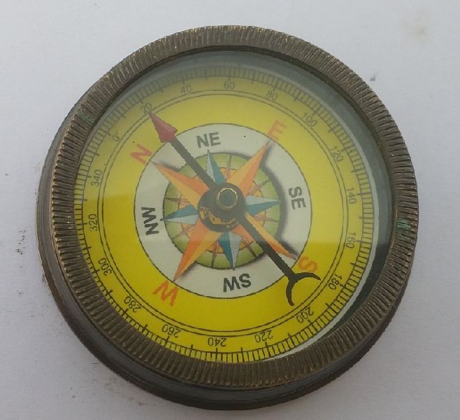 Nautical Brass Compass 01