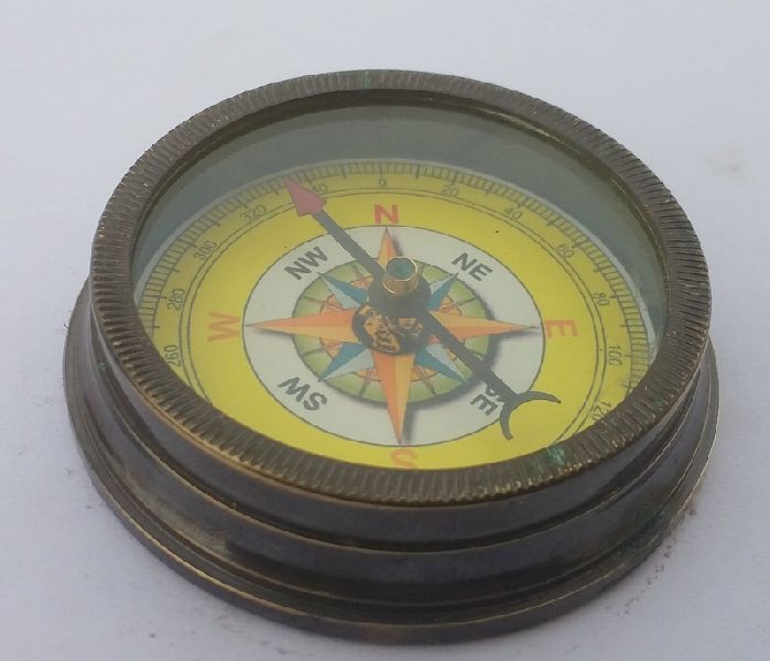 Nautical Brass Compass 02
