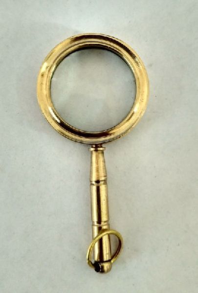 Nautical Brass Magnifying Glass Keychain 01