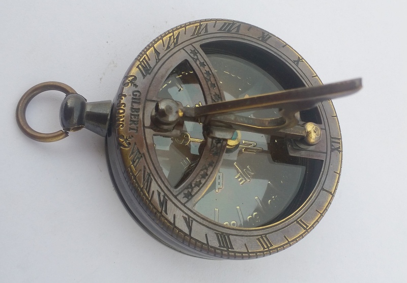 Nautical Brass Sundial Compass Without Wooden Box 02
