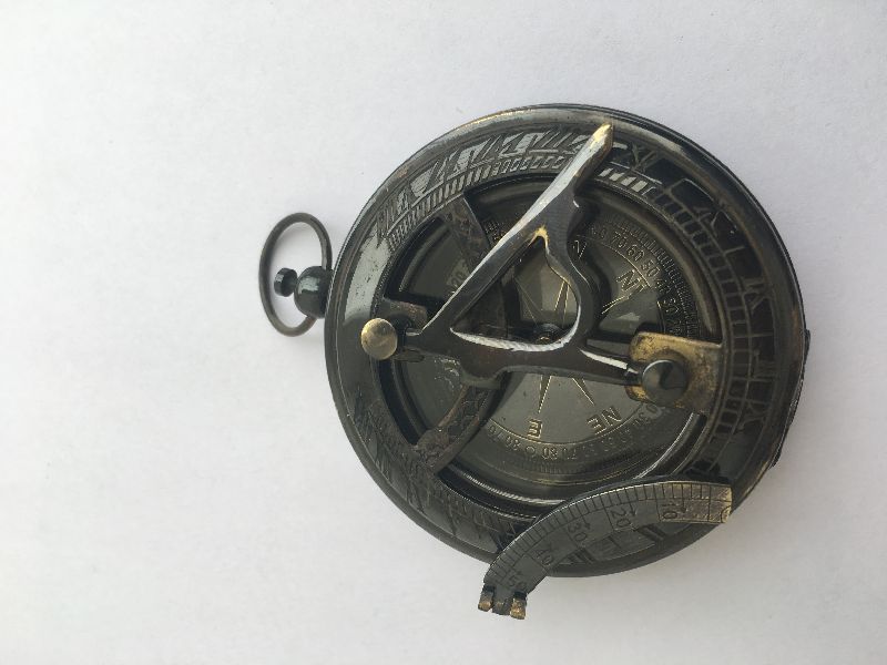 Nautical Brass Sundial Compass Without Wooden Box 07
