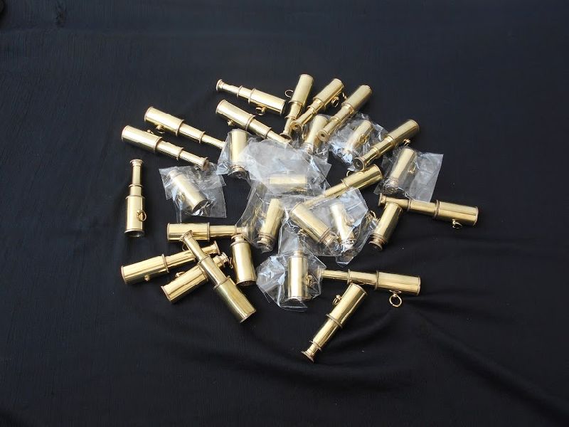 Nautical Brass Telescope Keychain 02