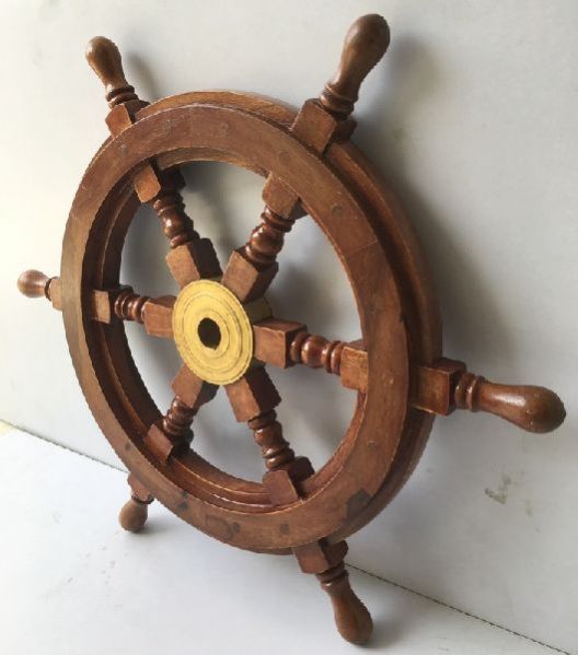 Nautical Wooden Ship Wheel 03
