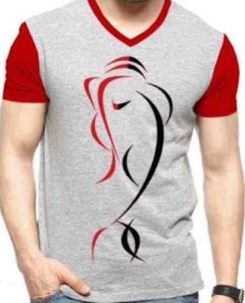 Mens V Neck T-Shirt 01