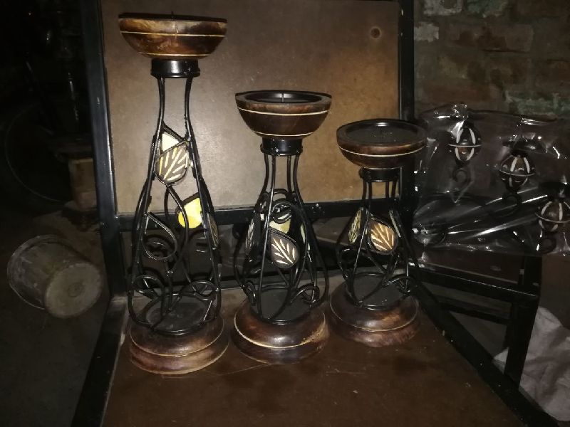 Wrought Iron Candle Holder 02
