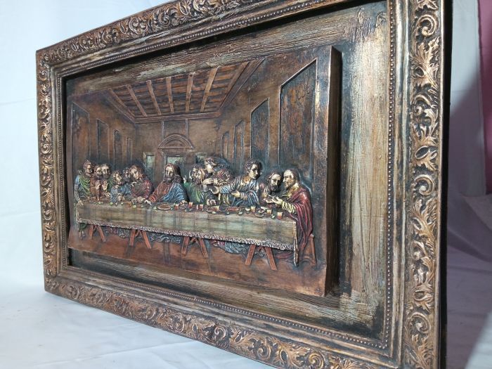 Last Supper Wood Carving 02
