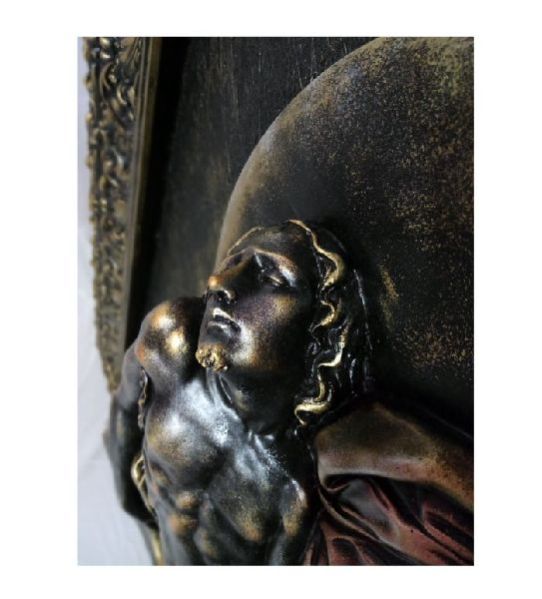 Pieta  MN CP Gold Statue With Frame 04