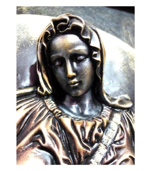 Pieta  MN CP Gold Statue With Frame 05