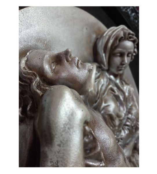 Pieta  MN Silver Statue With Frame 03