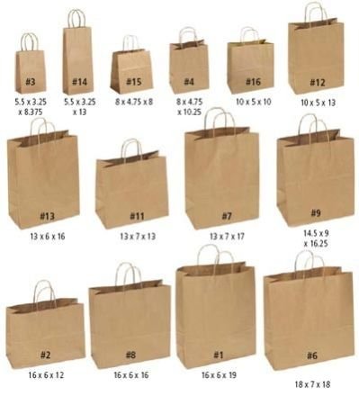 Brown Paper Shopping Bag 04